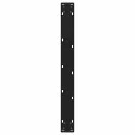 Крака за трапезна маса, V-образни, 2 бр., черни, 90 x (72-73,3) см, стомана