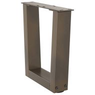 Крака за масичка за кафе, V-образни, 2 бр., естествена стомана, 40 x (30-31,3) см, стомана