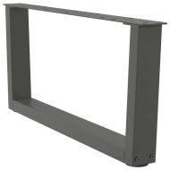Крака за масичка за кафе, V-образна, 2 бр., антрацит, 70x(30-31,3) см, стомана