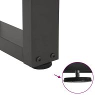 Крака за трапезна маса, V-образни, 3 бр., антрацит, 80x(72-73,3) см, стомана