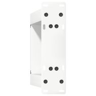 Крака за масичка за кафе, U-образни, 2 бр., бели, 30 x (30-31) см, стомана