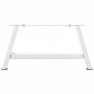 Крака за масичка за кафе, А-образни, 2 бр., бели, 70 x (30-31) см, стомана