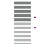 Зеброва щора 55x150 см Ширина на плата 50,9 см Полиестер