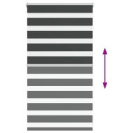 Зеброва щора черна 80x100 см ширина на плата 75,9 cm полиестер