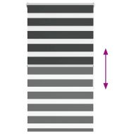 Зеброва щора черна 85x150 см Ширина на плата 80,9 см Полиестер