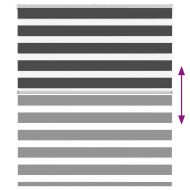 Зеброва щора 120x150 см ширина на плата 115,9 см полиестер