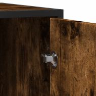 Шкаф за хранене опушен дъб 94x35x76 cm Инженерна дървесина