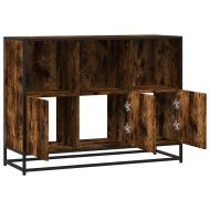 Сайдборд, опушен дъб, 100x35x76 см, инженерно дърво