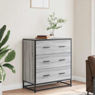 Шкаф Grey Sonoma 68x35x76 cm Изработена дървесина и метал