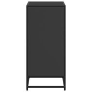 Шкаф за книги Черен 60x35x76 cm Инженерна дървесина