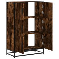 Висока етажерка опушен дъб 68x35x106,5 cm Обработено дърво