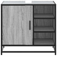 Шкаф за мивка в банята Grey Sonoma Инженерна дървесина