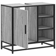 Шкаф за мивка в банята Grey Sonoma Инженерна дървесина