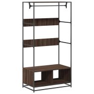 Гардероб, кафяв дъб, 90x50x180 см, инженерно дърво