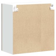 Кухненски стенен шкаф със стъклена врата "Kalmar" опушен дъб, инженерна дървесина