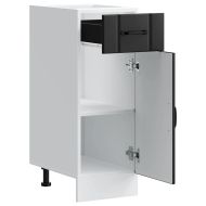 Кухненски шкаф Lucca Черно инженерно дърво