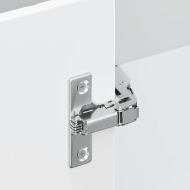 Кухненски ъглов шкаф Lucca, бял гланц, инженерно дърв