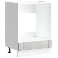 Шкаф за фурна, Lucca, бетонно сив, инженерно дърво