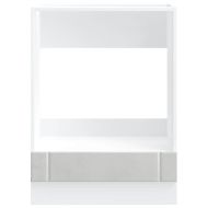 Шкаф за фурна, Lucca, бетонно сив, инженерно дърво