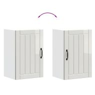 Кухненски стенен шкаф Lucca, бял гланц, инженерно дърво