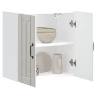 Кухненски стенен шкаф Lucca, бял гланц, инженерно дърво