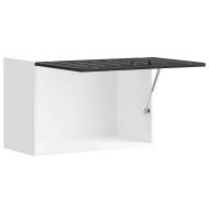 Кухненски стенен шкаф Lucca, черен, инженерно дърво