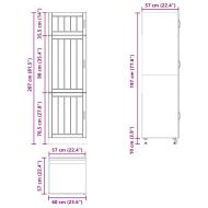 Кухненски шкаф Lucca, бял, инженерно дърво