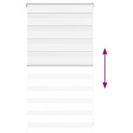 Зеброва щора бял 70x100 см ширина на плата 65,9 cm полиестер