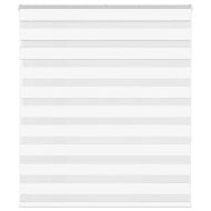 Зеброва щора бял 130x150 см ширина на плата 125,9 см полиестер