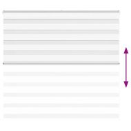 Зеброва щора бял 165x100 см Ширина на плата 160,9 см полиестер