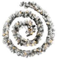 Коледна гирлянда с LED светлини, зелена, 5 м, PVC