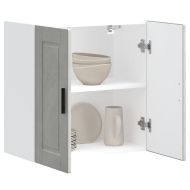 Кухненски стенен шкаф Porto, бетонно сив, инженерно дърво