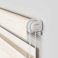 Зеброва щора 125x100 см Ширина на плата 120,9 см Полиестер