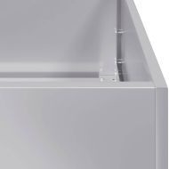 Кашпа, 40x40x80 см, поцинкована стомана