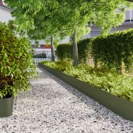 Краища за тревни площи 20 бр. маслиненозелени 25x103 cm