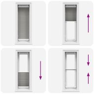 Плисирана щора Антрацит 40x150 cm Ширина на плата 39,4 cm