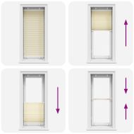 Плисирана щора Cream 60x150 cm Ширина на плата 59,4 cm