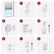 Плисирана щора Антрацит 50x150 cm Ширина на плата 49,4 cm