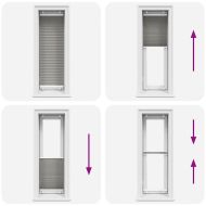 Плисирана щора Антрацит 50x150 cm Ширина на плата 49,4 cm