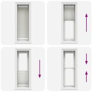 Плисирана щора Светло сиво 45x100 cm Ширина на плата 44,4 cm