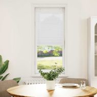 Плисирана щора Бяла 45x150 cm Ширина на плата 44,4 cm Полиестер