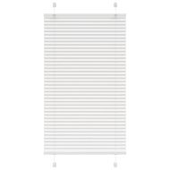 Плисирана щора Бяла 70x150 cm Ширина на плата 69,4 cm Полиестер