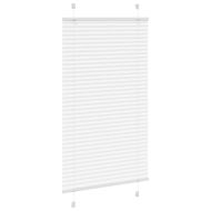 Плисирана щора Бяла 70x150 cm Ширина на плата 69,4 cm Полиестер