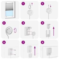 Плисирана щора черна 90x200 cm Ширина на плата 89,4 cm