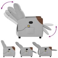 Масажен стол за лежанка Cloud Grey Fabric