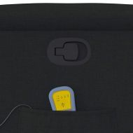 Масажен наклоняем стол, черен, текстил