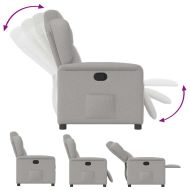 Recliner Chair Cloud Grey Fabric