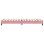 Box Spring легло без матрак розово 80x220 cm кадифе
