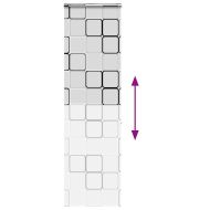 Ролетна щора за душ с касета 70x240 см Ширина на плата 66 см