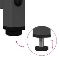 Висока дъска черна 68x39x123 cm Стомана